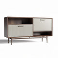 Stolik kawowy w stylu skandynawskim z drewna i płyty MDF - 150 x 40 x 70cm